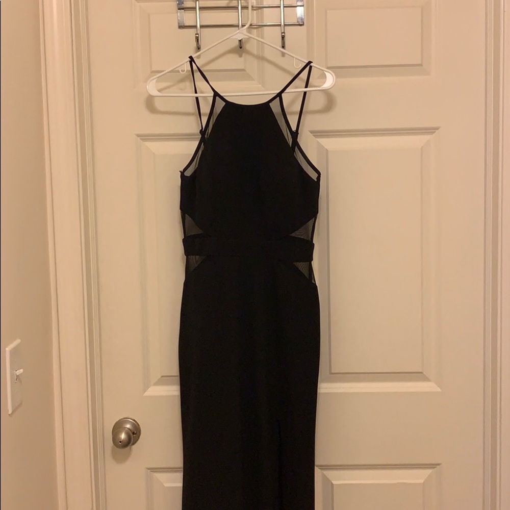 Black maxi dress